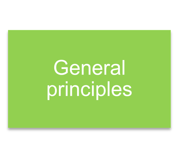 General Principles